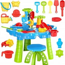 Woopie vodna miza 2v1 peskovnik s stolčkom akvapark z delfinom