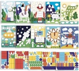 Nalepkarski set – oblike in barve