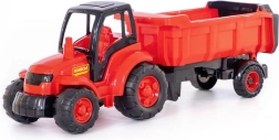 Velik plastični traktor s prikolico za otroke od 1. leta