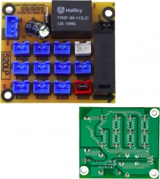Elektronska plošča za razdeljevanje luči za baterijska vozila