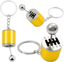 Kovinski obesek za ključe v obliki prestavne ročice – zlati