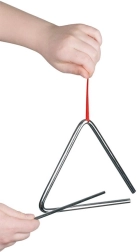 Velik kovinski glasbeni trikotnik