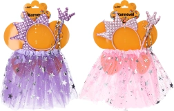 Pustni komplet vila vijolična