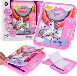 Elektronski dnevnik s kodo, samorog, rožnat