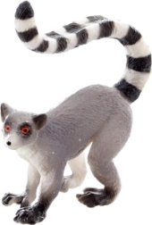 Plastična figurica lemurja s progastim repom