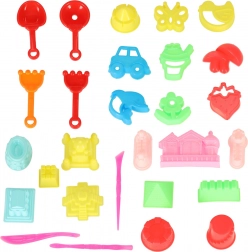 Barvite igrače za pesek - lopatke in modelčki