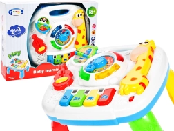 Izobraževalna mizica žirafa z orglicami