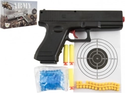 Pištola na kroglice 20 cm z vodnimi kroglicami in penastimi naboji