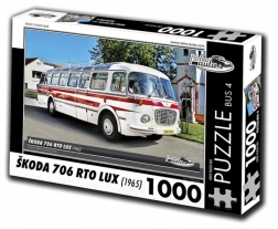 Sestavljanka Retro-avtomobili Škoda 706 RTO LUX avtobus 1000 koščkov