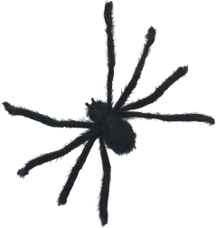 Velik črn pajek za noč čarovnic, 77 cm