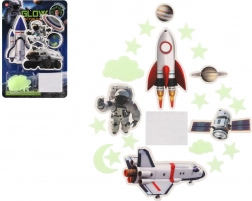 Svetleče vesoljske dekoracije za steno in strop