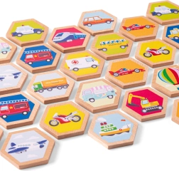 Leseno spominsko pexeso – prevozna sredstva