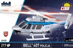 Cobi sestavljanka Bell 407 Police – civilni helikopter 1:48