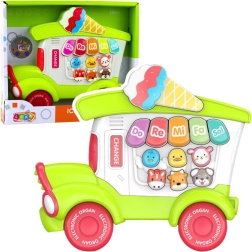 Otroški električni klavirček – zelena sladoledarnica