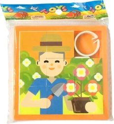 Otroška drsna sestavljanka – vrtnar 8 × 8 cm – 1 kos