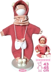 Llorens oblačilo za punčko New Born 43–45 cm, 5-delni komplet