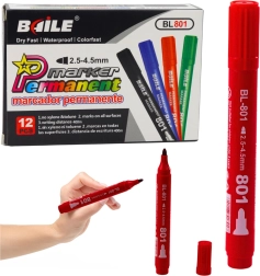 trajni vodoodporni rdeči marker 2,5–4,5 mm