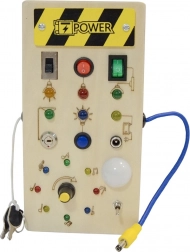 Lesena interaktivna LED busy board 2Kids Toys