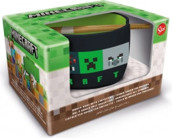 Minecraft ramen skleda in palčke darilni set