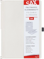 SAX A4 Folding Clipboard with Closure, Blue-Green