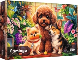 Trefl Flamingo by Trefl sestavljanka 600 kosov psi v oranžeriji