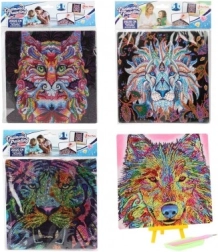 Diamantno slikanje Živali na kartonu 20x20 cm