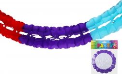 Barvnat papirnat venčni trak 3 m