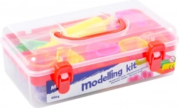 Modelirni set s plastelinom 7 barv, modelčki in valjarjem (550 g)