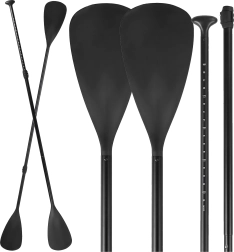 Zložljivo aluminijasto veslo 2v1 za SUP in kajak, 4-delno, nastavljivo 210 cm
