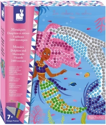 Janod mozaik morske deklice in delfini maxi