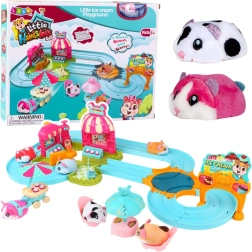 Interaktivna proga za hrčka Sladoledarna in Kavarna z baterijo