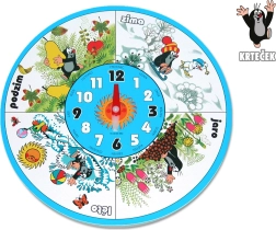 Lesena stenska ura KRTEK 20 cm