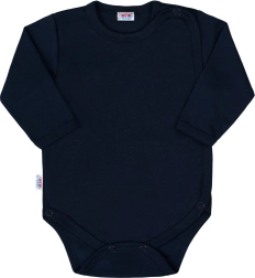 Otroški bodi za dojenčke s zapenjanjem po celotni dolžini New Baby Classic II temno moder