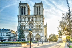 Diamantno slikanje katedrala Notre-Dame 30x40 cm