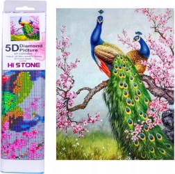 Diamantno slikanje – pavi 30 × 40 cm