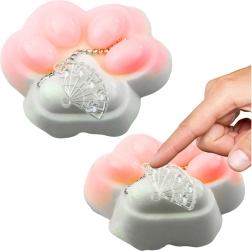 Antistresna igrača mačja tačka bela z okraski