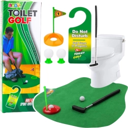 Zabavna toaletna golf set s podlogo, putterjem in žogicami
