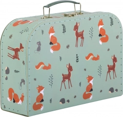 A Little Lovely Company komplet dveh kartonskih kovčkov za otroke z motivom gozdnih živalic – Prijatelji