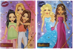 Šolske deske z preklopno elastiko A4 Besties