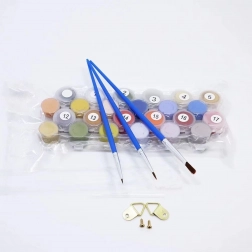 Slikanje po številkah z okvirjem 40 × 30 cm – MOTOR GHOST RIDER