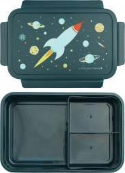 A Little Lovely Company vesoljska škatla za malico s predelki 1,2 l