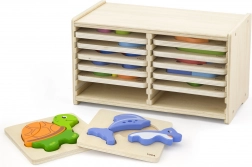 Lesene sestavljanke Viga, 12 plošč