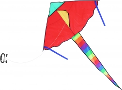 Leteči zmaj iz najlona 120 × 70 cm z mavričnim repom