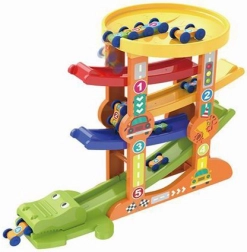 Dirkalna steza krokodil z avtomobilčki in izstreljevalnikom