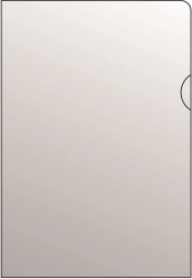 Prozoren ovoj za dokumente A5 v obliki L iz PVC, 120 mikronov