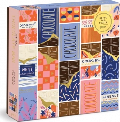 Galison kvadratne sestavljanke v čokoladnem baru, 500 kosov