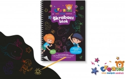 Praskalni barvni beležnični bloki 14 × 20 cm, 10 listov