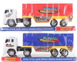 Plastični tovornjak s prikolico na vztrajnik