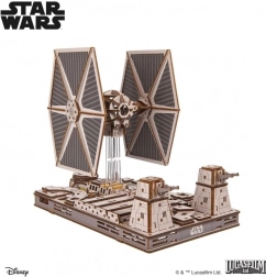 Ugears 3D lesena mehanska sestavljanka Star Wars TIE lovec