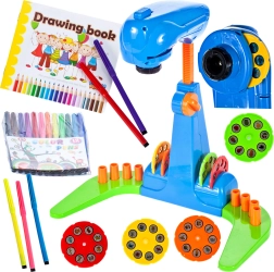 Projektor za risanje z nastavljivo višino in ostrenjem